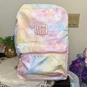 Large Tie Dye Doodles backpack NWT